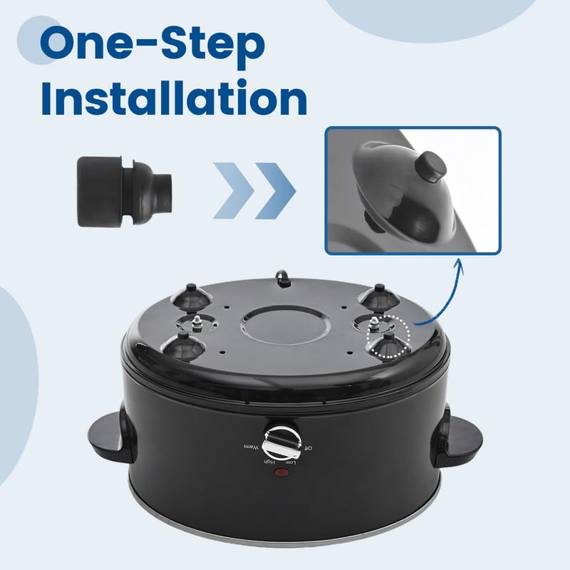 KOOC Rubber Feet for Slow Cookers 5 qt 7 qt