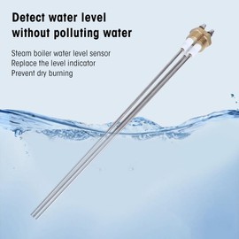 Boiler Water Level Probe Sensor Gauge Electrode Rod 3 Pin PTFE Brass Stainless Steel, Strong and Durable, Operating Temperature Suitable for Steam Boiler Water Level Sensor