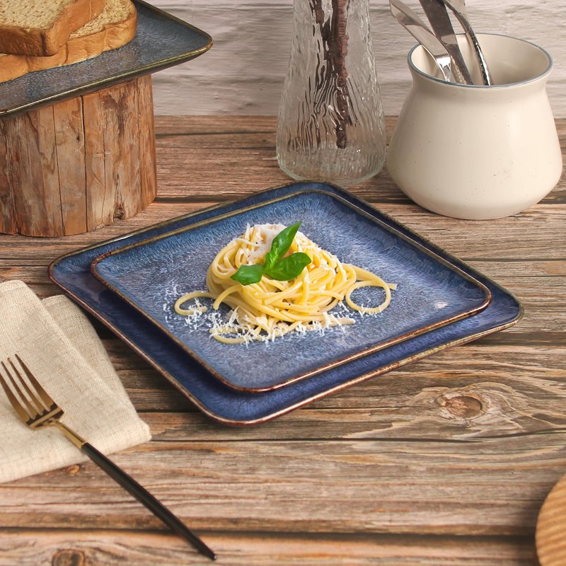 jinsongdafa Porcelain Dinner Plates set dessert salad dish Set of