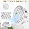 Round Aluminum Louver with Insect Screen, 2 Inches, 6-Pack