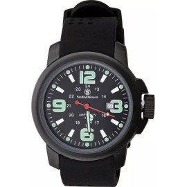 Smith & Wesson Black Mens Amphibian Commando Water Resistant Watch W1100