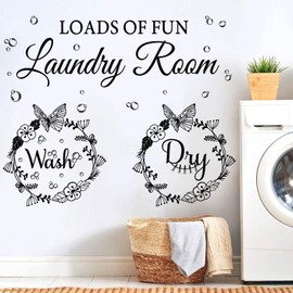 Laundry Room Wall Stickers Laundry Today Naked Tomorrow Wash Dry Bubble Quote Wall Decals Laundry Room Vinyl Wall Decal Quote Wash Dry Vinyl Laundry Stickers Quote Wall Art Stickers for Home Apartment