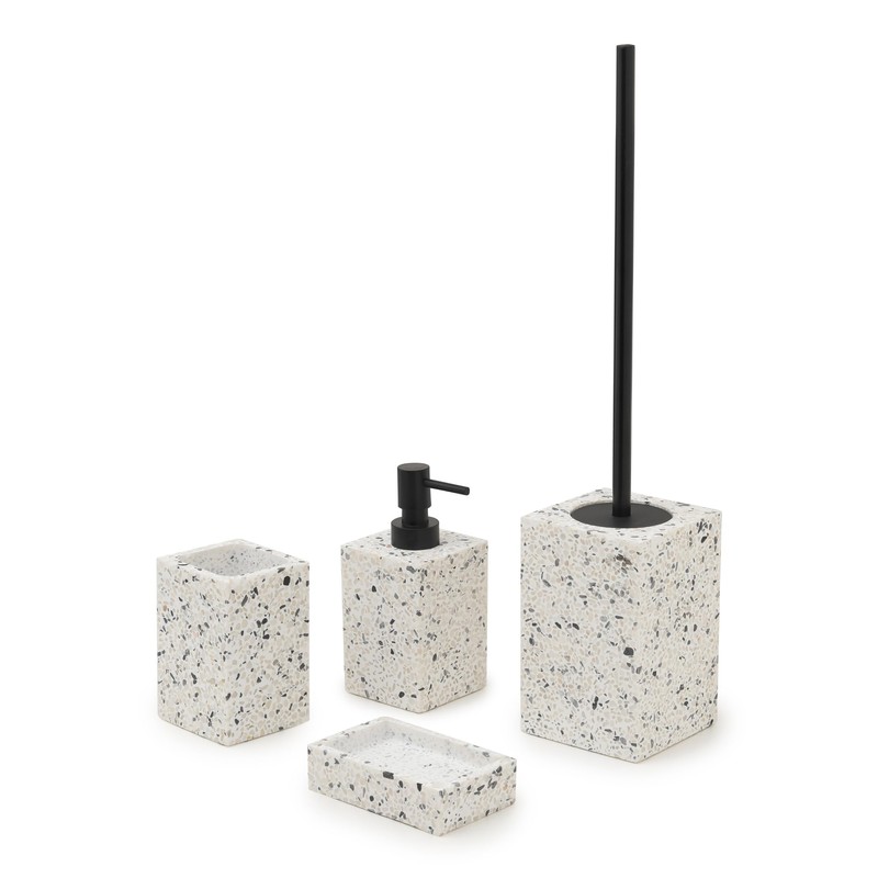 Gedy Zoe Soap Dish, White/Black