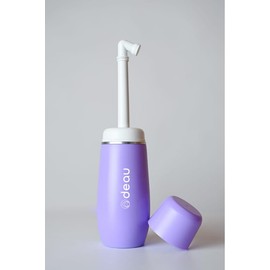 ODEAU Nomade Clean | Retractable Portable Bidet 400ml | Intimate Hygiene, Postpartum, Travel | Ecological & BPA-Free (Purple)