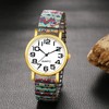 Avaner Women's Stretch Band Watches: Ladies Retro Pattern Printed Bohemia