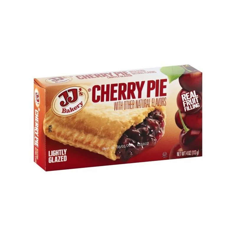 JJ's Bakery Lightly Glazed Snack Pies Kosher Parve 4oz (Cherry)