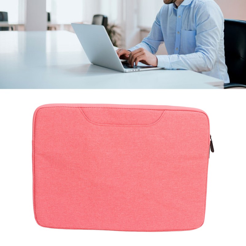 14.1‑15.4inch Laptop Hand Case Bag Metal Zipper Large Capacity Protective