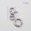 [FUSSED] 2pcs Lever Nascan Rotating Key Chain Swivel Snap Hook