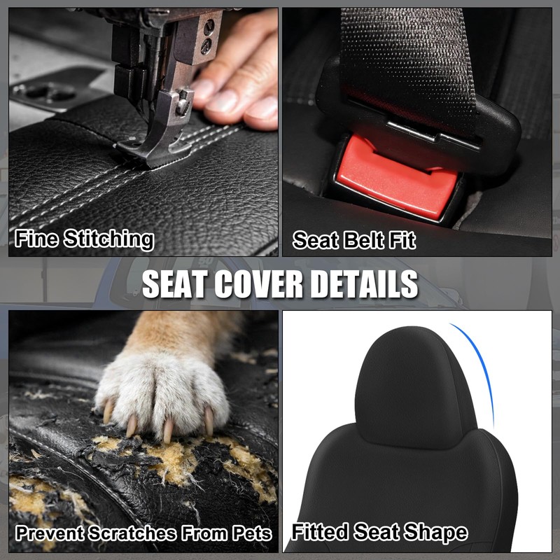 SAPUBK Custom-Fit Front Seat Covers Replacement for 1993-1997 Honda Del