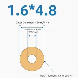 1M Peristaltic Pump BTT Tube, Rubber Peristaltic Pump Hose 1.6mm Inner Diameter x 4.8mm Outer Diameter for Biological Cosmetics