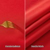 Fantastshop 2 Pack Christmas Red Table Cloths Rectangular, Solid Rectangle