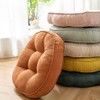 vctops Corduroy Round Chair Pad Large Solid Pouf Tufted Thicken