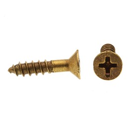 Prime-Line 9035033 Wood Screw, Flat Head Phillips, #8 X 3/4 in, Solid Brass, Pack of 25