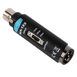 Alctron MA-123 Microphone Signal Attenuator Pad, 10dB.20dB. 30dB