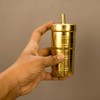 Spillbox Traditional Brass 100ml Filter Coffee Maker, Brass, South Indian