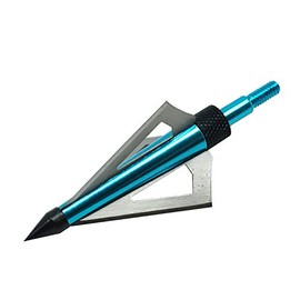Safari Choice Archery 3 Fixed Blades Broadheads 125g, 6pc Pack (Blue)