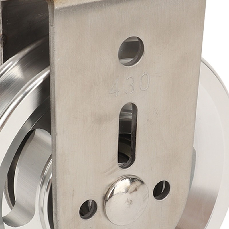 Gym Pulley Blocks Wall Mount Fixed Pulley Wheel Rotation 360