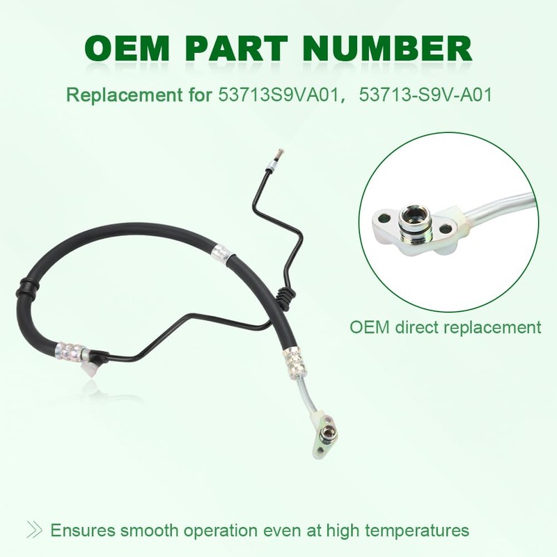 QCESEV Power Steering Pressure Hose Assembly Compatible with Honda Pilot