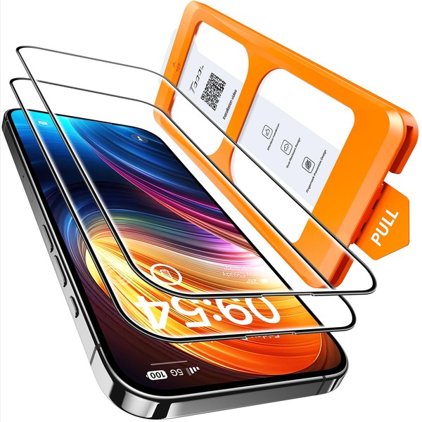 TOCOL TOCOL for iPhone 16 Screen Protector, [9H Hardness] [Military