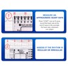 2Pcs ECG 7 Step Ruler ECG Ruler Plastic Ruler Measuring