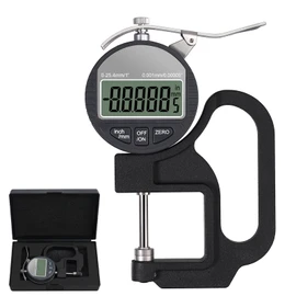 Neoteck Digital Thickness Gauge 1 inch/25.4mm, 0.00005"/ 0.001mm, Thickness Meter Precise Electronic Micrometer with LCD Display