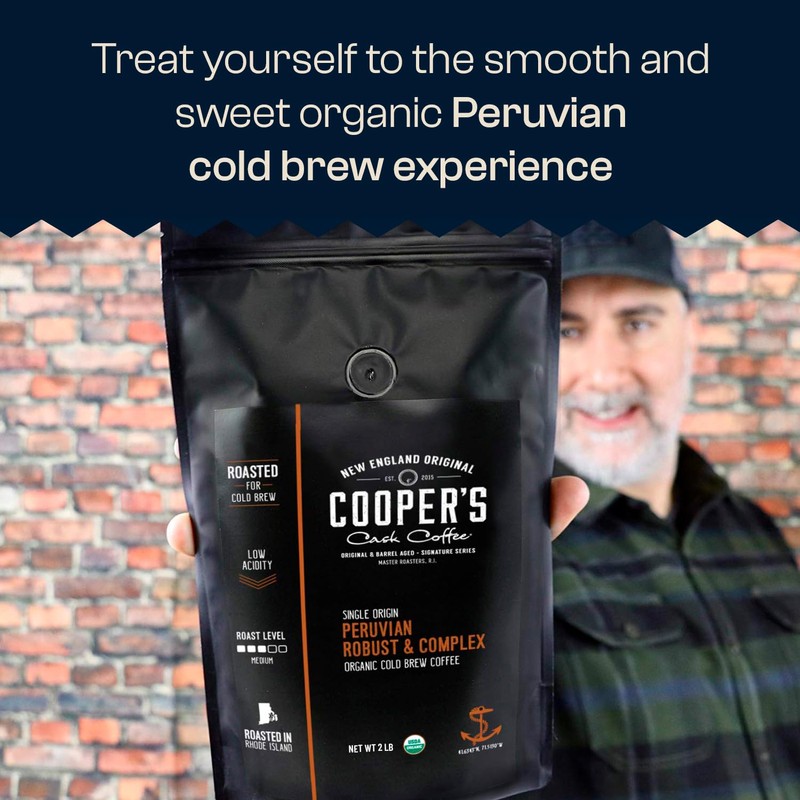 Peruvian Organic Cold Brew Coffee, Single Origin & Gourmet Beans,