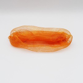 Ammoya Naturals African Exfoliating Net Sponge for Sensitive Skin, 45" Long african net sponge Lightweight Shower Personal Bath Accessory Smooth:_Orange