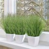 Onion Grass Artificial Plants Outdoor, Faux Shrubs Wheat Grass, 15Pcs
