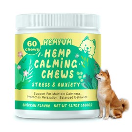 Hemyum Calming Chews for Dogs Composure & Relaxation Stress & Separation 60 Count