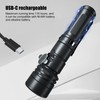 CYANSKY Rechargeable Flashlight,Super Bright,Flashlights High Lumens, Small EDC Flashlights for