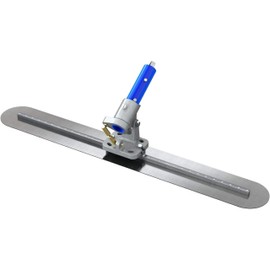 Bon Spring Steel Fresno Trowel 36 in. x 5 in. Round End Concrete Finishing Blade with Rock n Roll Adjustable Bracket, Universal Mounting System for Professional Flatwork