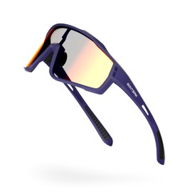 GONTSAM Polarized Anti-Fog Photochromic Sunglasses, UV400 Protection, Sports Sunglasses Cycling for Women Men (Amber Wave)