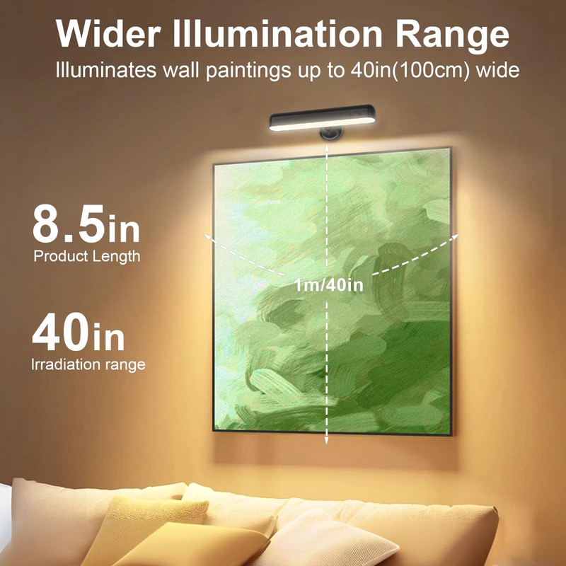 Llamau Battery Operated Wall Sconce, 7500mAh Rechargeable LED Wall Light
