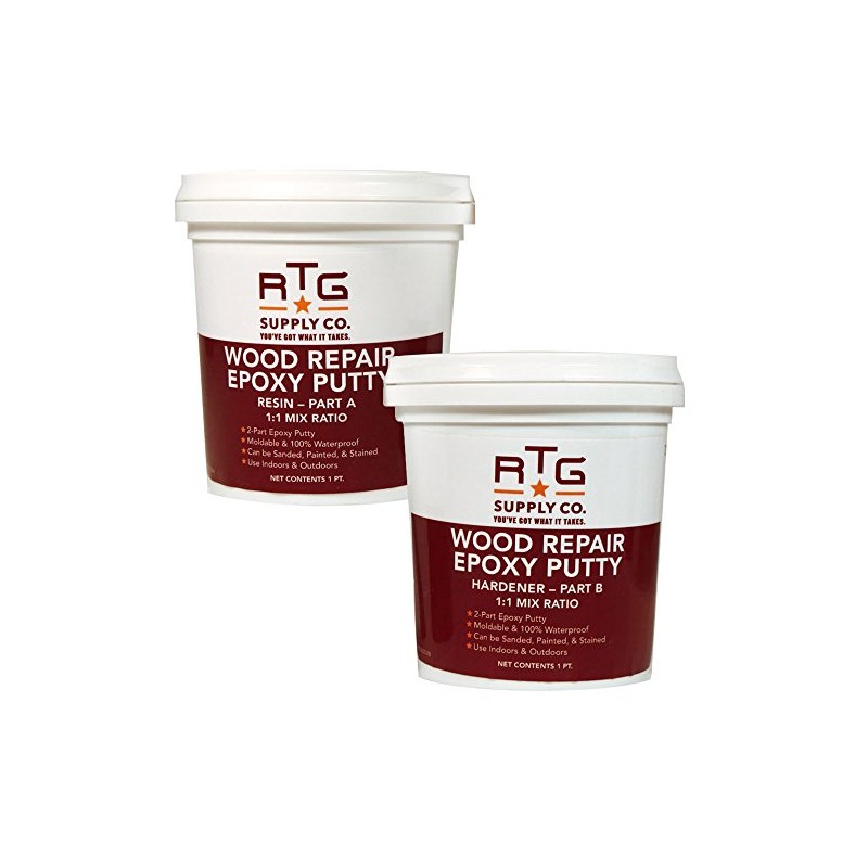 RTG Wood Repair Epoxy Putty (2-Pint Kit)