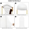 AIBIIN 60 x 150 cm Solid White Colour Bow Shape