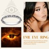 Suplight Womens Rings 925 Sterling Silver Evil Eye Thumb Rings