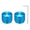 MECCANIXITY 2 Pcs Aluminium Potentiometer Knobs, 1/4" (6mm) Universal Volume