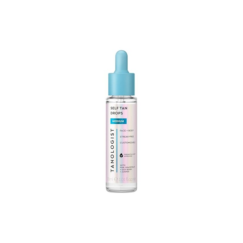 TANOLOGIST, Self Tan Drops, Serum Autobronceador Facial y Corporal con