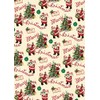 Cavallini Vintage Santa Wrapping Paper