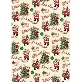 Cavallini Vintage Santa Wrapping Paper