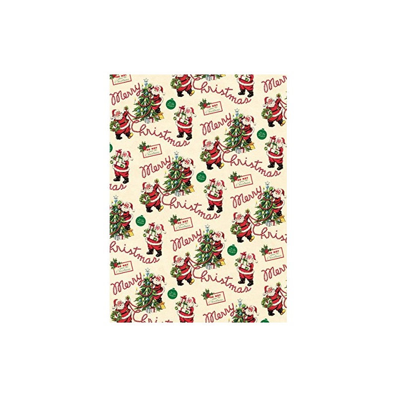 Cavallini Vintage Santa Wrapping Paper