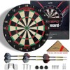 Bristle Dart Boards for Adults: Steel Tip Dart Board Set,