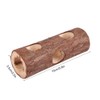 Wooden Animal Tunnel Exercise Tube Chew Toy for Rabbit Ferret