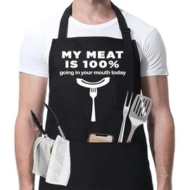 Hyzrz Funny Cooking Aprons for Men Women, Funny Dad Gifts for Mens Father, Mom - Mothers Day, Fathers Day, Birthday Gifts for Dad Step Brother Boyfriend Husband, Cool BBQ Grilling Kitchen Chef Apron