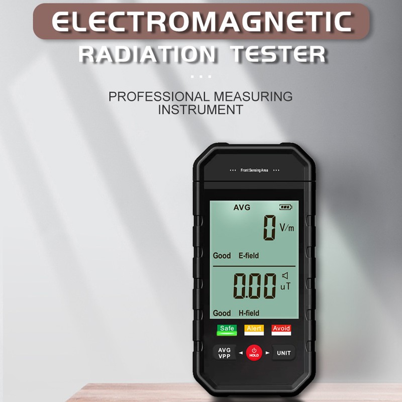 ET925 Large Screen Handheld Electromagnetic Radiation Detector with 3 Color