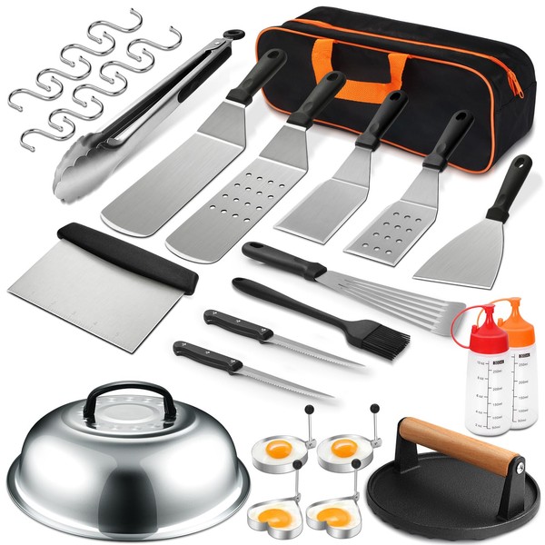 EWFEN Griddle Accessories Set of 30, Flat Top Grill Accessories