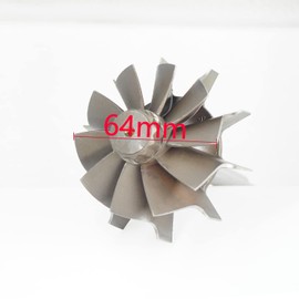 Turbo Wheel Shaft Turbine Fits For Holset HX35 HX35W HX40 HX40W 10 Blades 64mm X 76mm Turbocharger