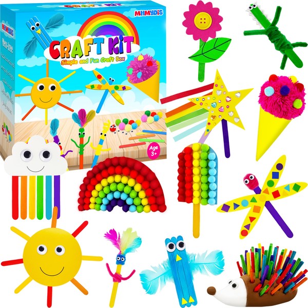 MHMYDIS Craft Kit for Kids - No Mess Creative Arts