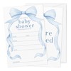 Gsauto Baby Shower Invitations for Boy, Bowknot Invitation Cards for