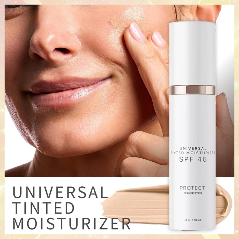 Tinted Moisturizer With SPF 46 Anti-Aging Face - Tinted Sunscreen